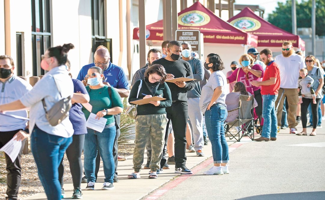 El voto anticipado y el voto por correo crecieron exponencialmente durante esta elección- Foto: Montinique Monroe/AFP