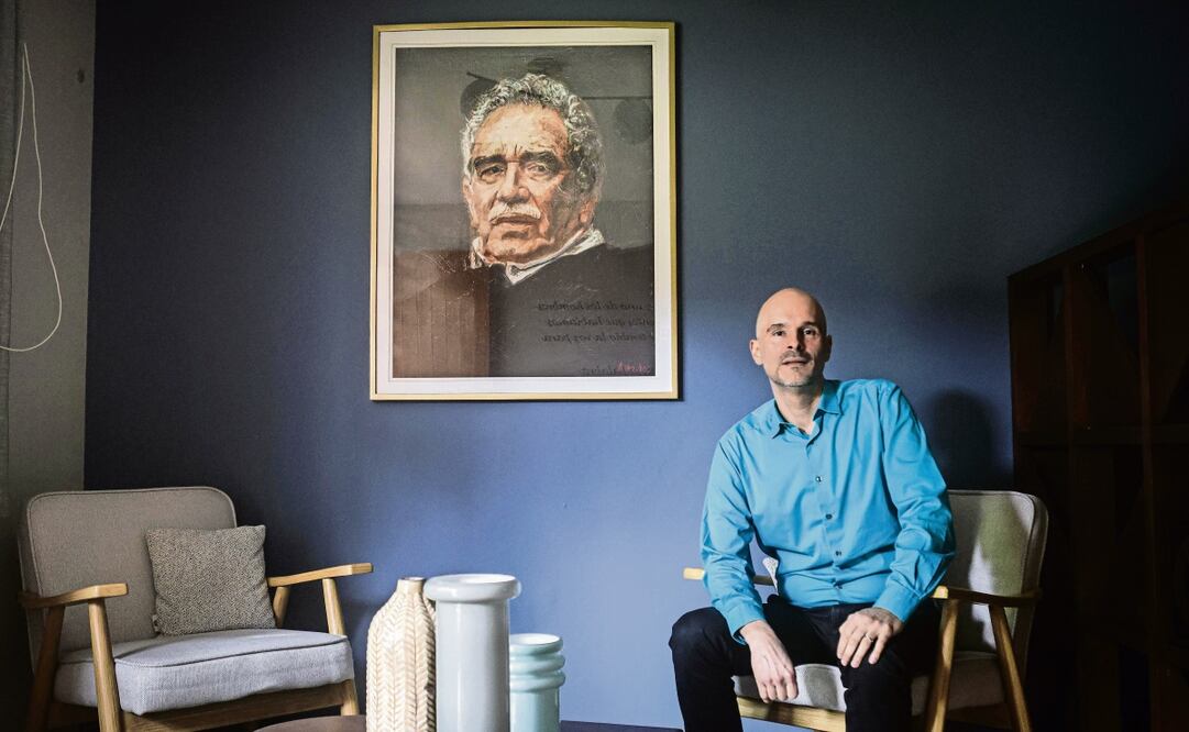 Entrevista con el filólogo español Álvaro Santana-Acuña-Acuña en la Casa Estudio Cien Años de Soledad. Foto: Gabriel Pano / EL UNIVERSAL