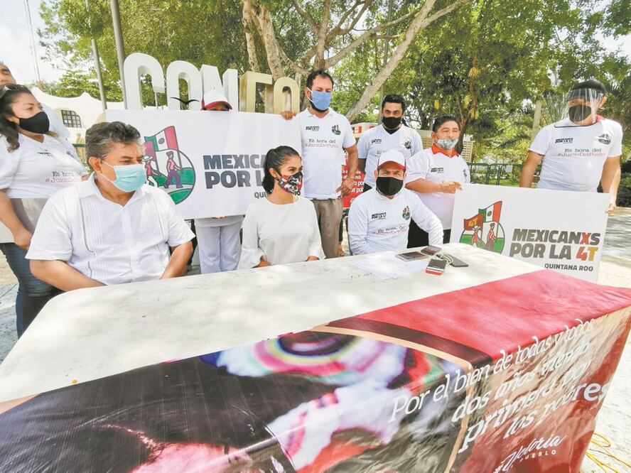 En Quintana Roo, la iniciativa de recolección de firmas viene del movimiento Mexicanxs por la 4T, integrado por morenistas. ADRIANA VARILLAS. EL UNIVERSAL  