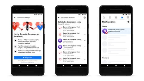 Ante crisis de donación de sangre, Facebook busca conectar con bancos y voluntarios
