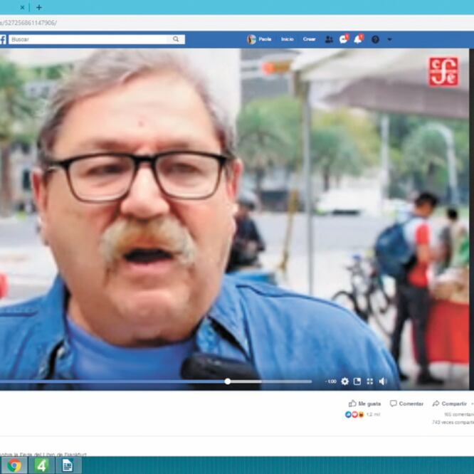 En un video, Taibo II habla del FCE y la Feria de Fráncfort. FACEBOOK/ FCE