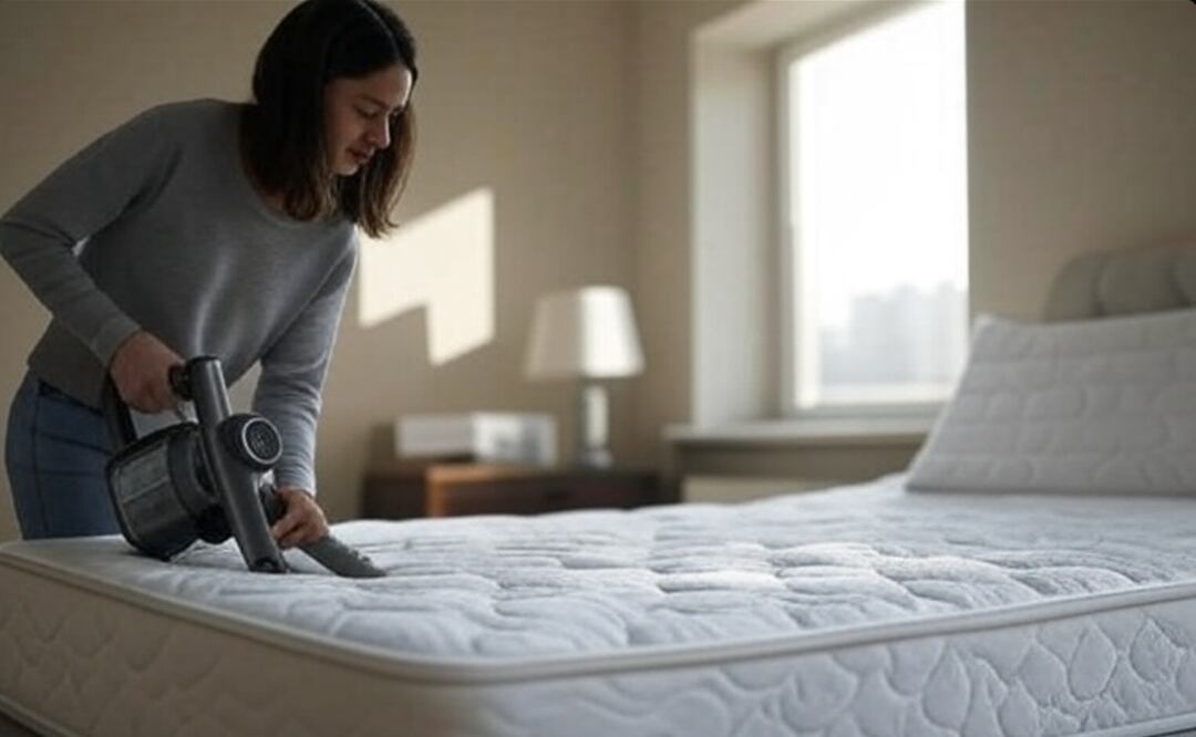 La luz solar directa después de aspirar, es uno de los métodos más efectivos para eliminar ácaros. Foto: Creada con IA