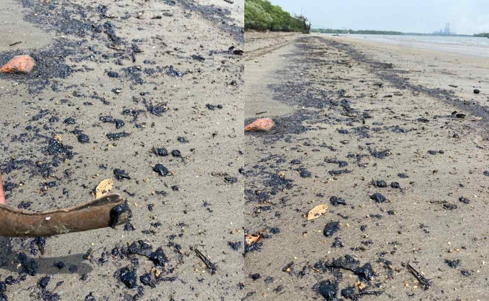 Pescadores denuncian nuevo derrame de hidrocarburo en La Ventosa, Oaxaca; contaminación afecta zonas de pesca.
Foto: Especial.