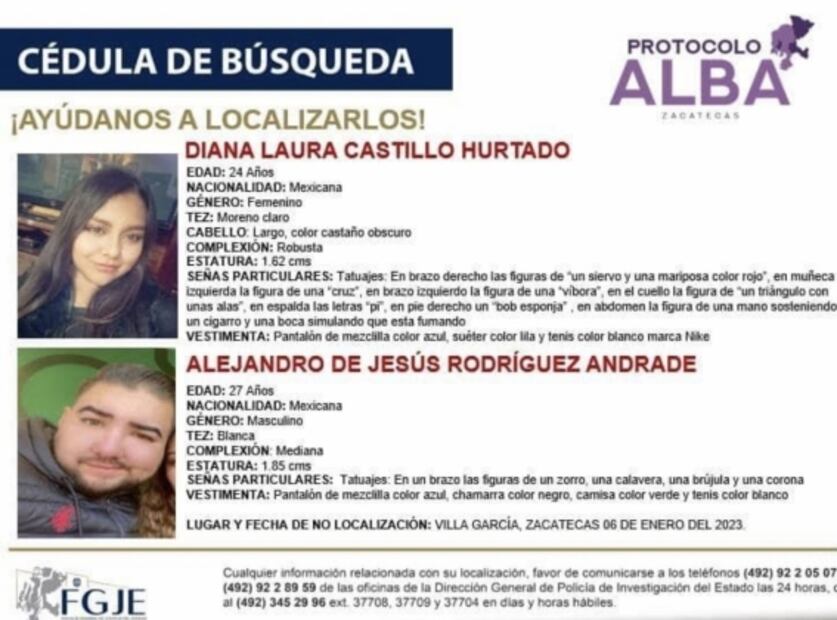 Desaparece maestra de Aguascalientes en Villa García, Zacatecas