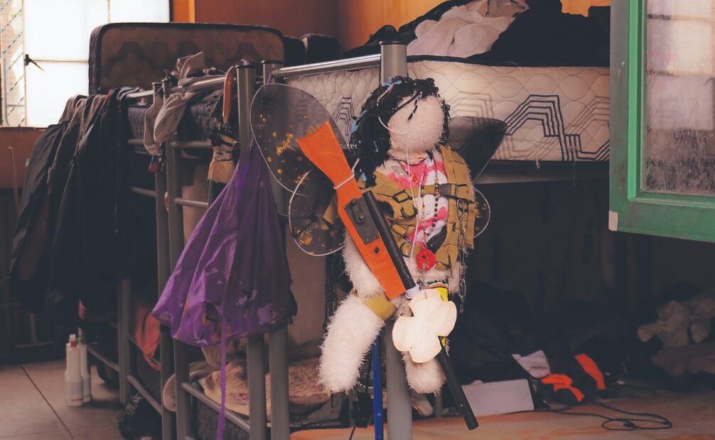 La ampliación de la casa de asistencia se terminó a finales de marzo, abril, y se adecuó con camas y todo lo necesario para que pudieran dormir 250 personas, refirió el coordinador del lugar. Fotos: de Osmar Alvarado