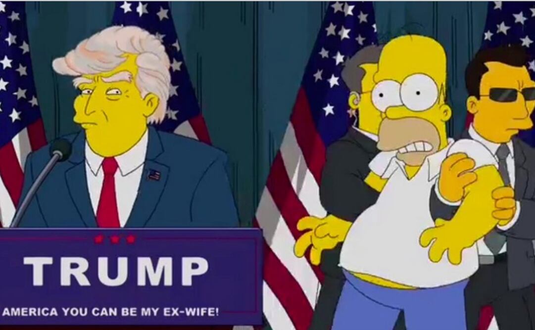No es la primera vez que Los Simpsons hablan sobre Donald Trump; en 2015, se transmitió una animación en donde Homero interrumpe un debate del aspirante republicano (ESPECIAL)