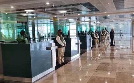 INM desplegó personal para atender a viajeros en el AIFA