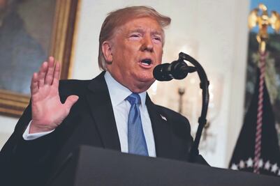 Trump descartó levantar sanciones a Irán para reunirse con Rohaní