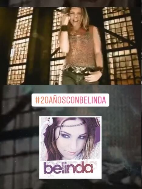 Belinda celebra 20 años de carrera con nostálgicos momentos