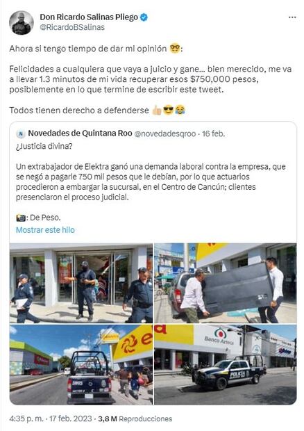 Ricardo Salinas: Árbol genealógico del empresario que dice ganar 750 mil pesos en minutos