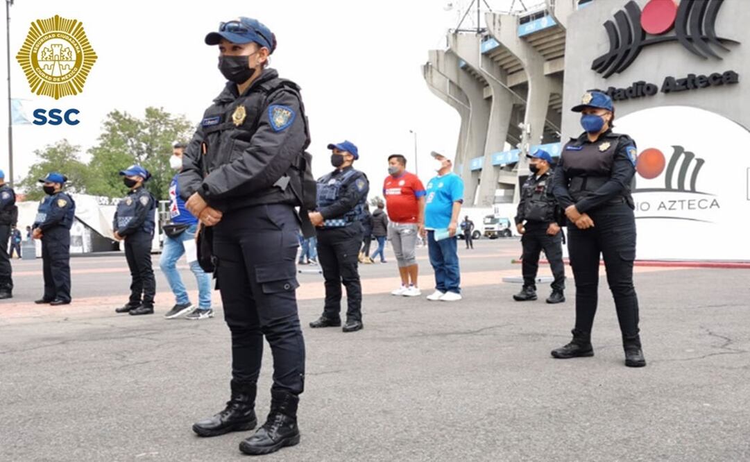 Durante el evento se despliegan 662 policías de esta Secretaría, apoyados de 42 vehículos, cuatro motocicletas, una ambulancia y una aeronave del agrupamiento Cóndores. Foto: Cortesía SSC
