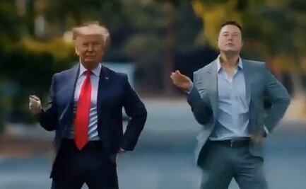 Juntos hasta en el baile: Trump y Musk le sacan brillo a la pista en video creado con IA