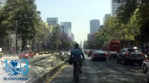 Pese a ciclovía, ciclista rueda en carril de alta velocidad en Paseo de la Reforma