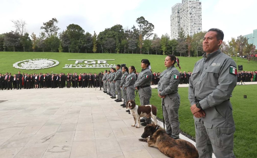 Conmemoración del Grito de Independencia por parte de la FGR (15/09/2026). Foto: FGR