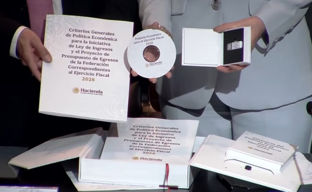 Entrega del Paquete Económico 2026 a Diputados / Captura de pantalla