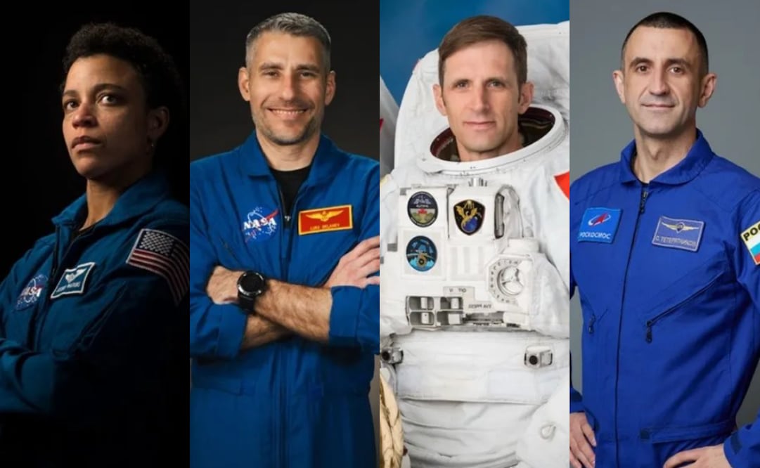 Los cuatro astronautas de Crew-13, seleccionados por la NASA, integran la misión que viajará a la Estación Espacial Internacional en septiembre. Foto: @NASA.