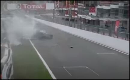 Piloto mexicano sufre aparatoso accidente