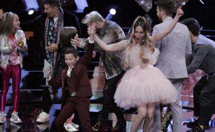 Belinda y Randy triunfan en "La Voz Kids"; enternecen con "foto familiar" junto a Nodal