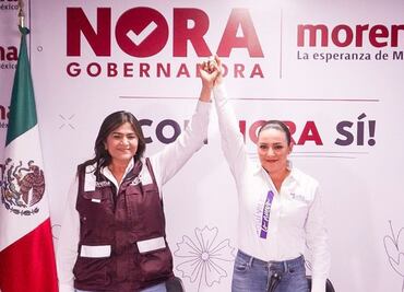 La candidata de PT-PVEM Martha Márquez declina a favor de la morenista Nora Ruvalcaba, en Aguascalientes