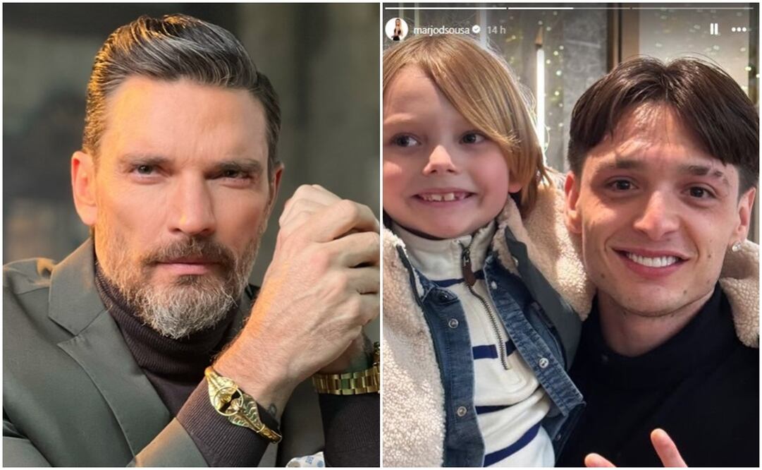 Julián Gil extraña a su hijo Matías, quien recientemente se tomó foto con el cantante de corridos tumbados Peso Pluma; Marjorie, la madre, compartió la foto.