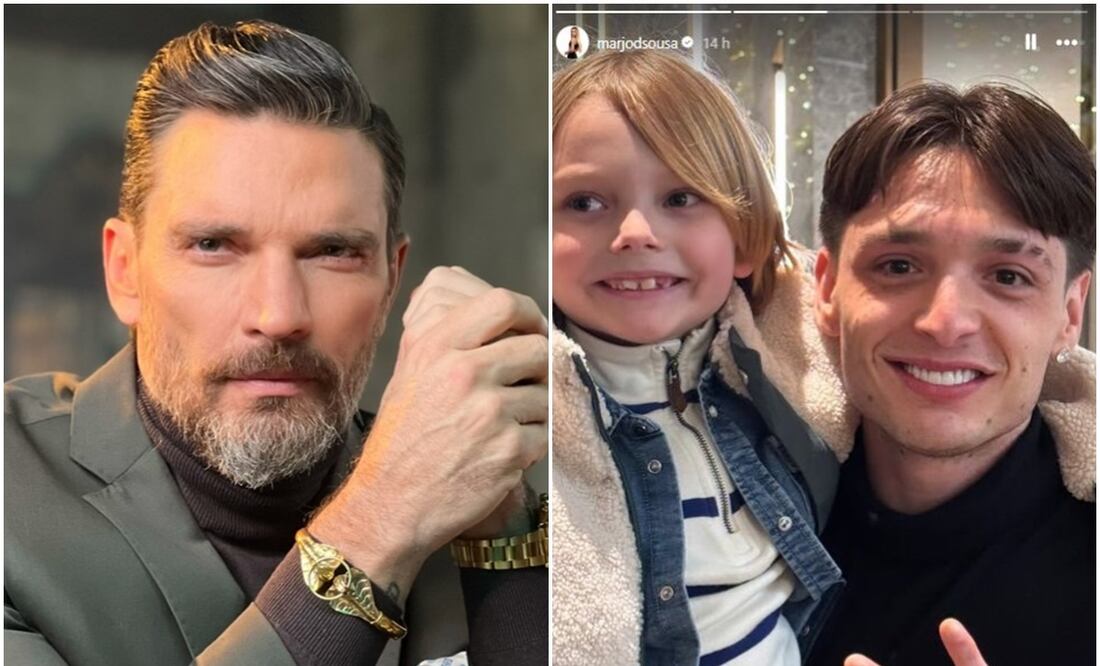 Julián Gil extraña a su hijo Matías, quien recientemente se tomó foto con el cantante de corridos tumbados Peso Pluma; Marjorie, la madre, compartió la foto.