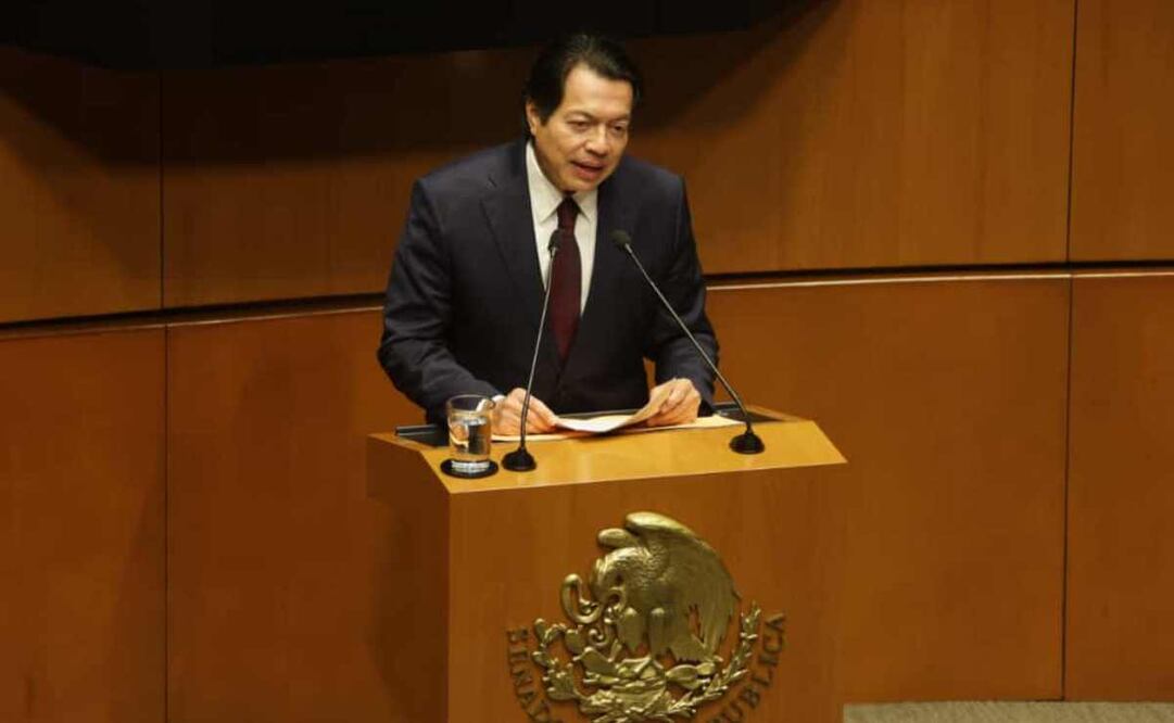 Comparecencia del secretario de educación, Mario Delgado, en el senado de la república. Foto: Carlos Mejía / EL UNIVERSAL.