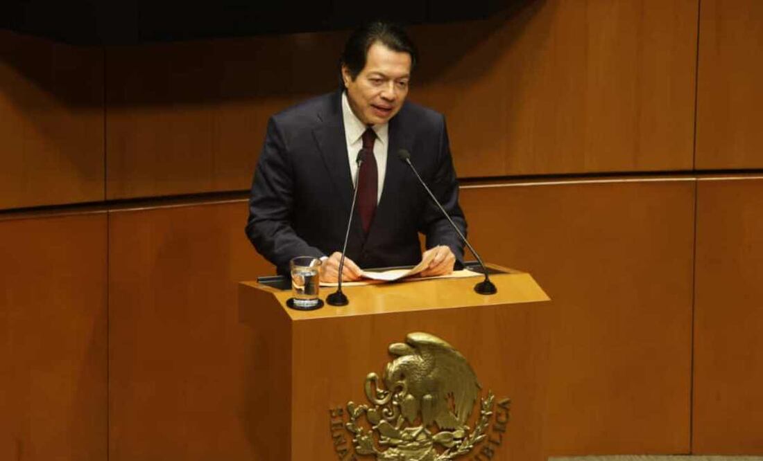 Comparecencia del secretario de educación, Mario Delgado, en el senado de la república. Foto: Carlos Mejía / EL UNIVERSAL.