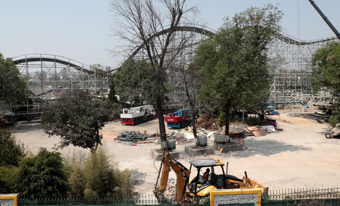 La montaña rusa fue el principal atractivo de La Feria de Chapultepec. Foto: Juan Boites / EL UNIVERSAL