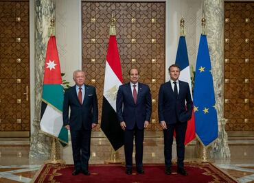 Gaza debe ser gobernada por la Autoridad Palestina: Francia, Egipto y Jordania; Macron apoya plan de reconstrucción