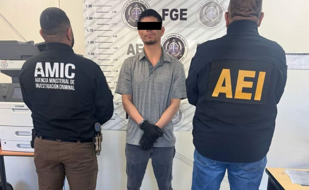 “El Waka”, fue detenido en Baja California y está acusado de desaparición de dos mujeres en Sonora (07/03/2025). Fiscalía de Sonora