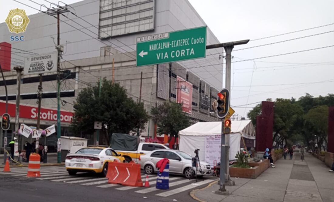 Cierres viales por la celebración de la Virgen de Guadalupe en la Basílica. Foto: X @OVIALCDMX