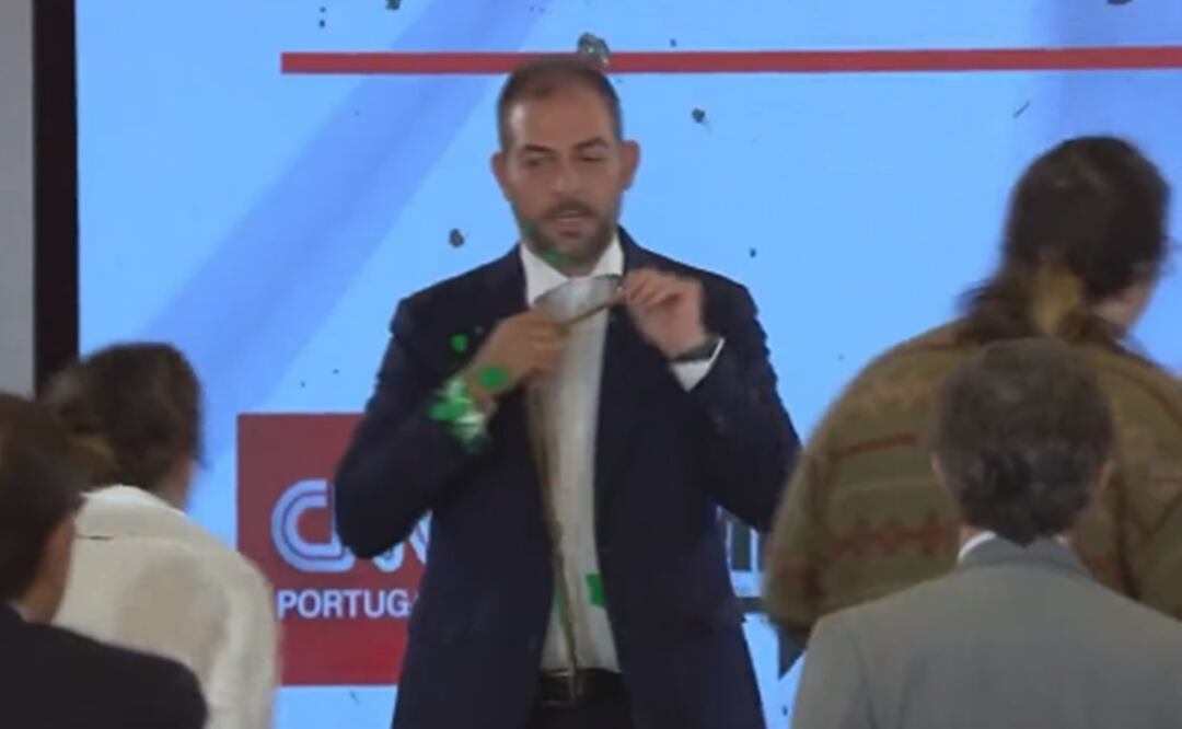 El ministro Duarte Cordeiro participaba en la llamada Cumbre de la CNN Portugal. Foto: Tomada del video