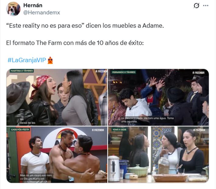 Memes de la sexta noche de asamblea en La Granja VIP. Foto: X
