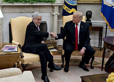 Entre cumplidos, Trump se reúne con Sebastián Piñera en Washington