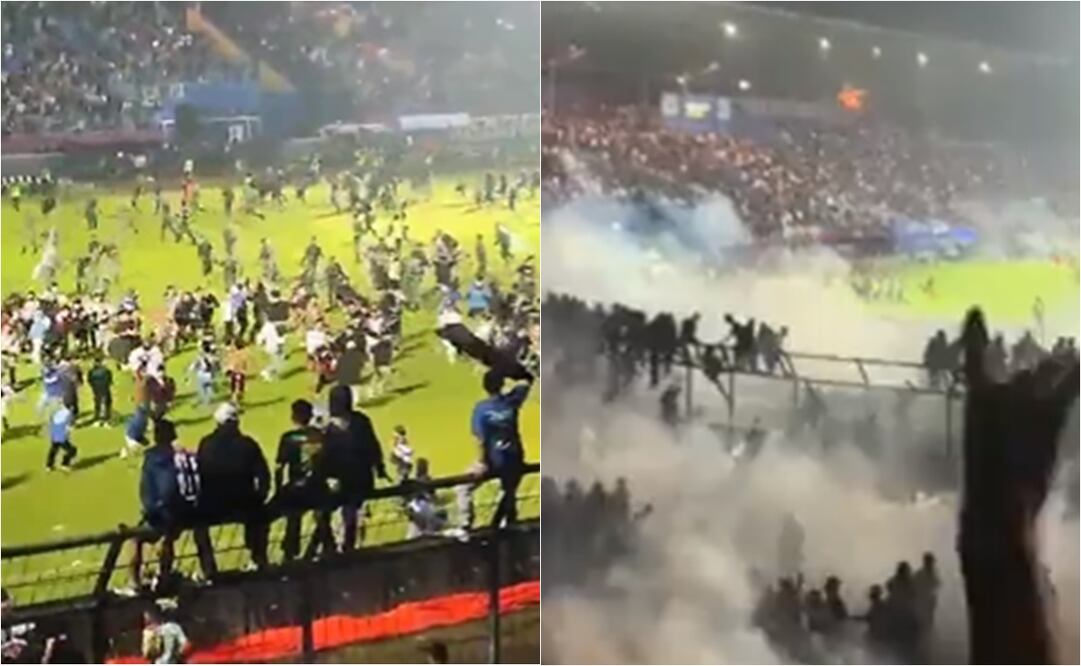 VIDEO: Mueren más de 100 personas durante pelea campal en un estadio de Indonesia / FOTO: ESPECIAL