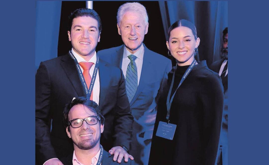 Samuel García y su esposa asis-tieron al Clinton Global Initiative. Foto: Especial