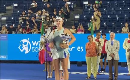 Abierto GNP Seguros: Linda Noskova es la campeona de la decimosexta edición del torneo