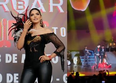 Ana Bárbara sufre tremenda caída en el escenario del Auditorio Nacional