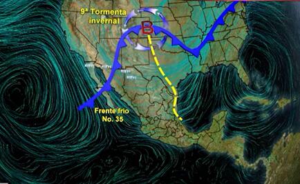 Alertan por novena tormenta invernal y frente frío 35
