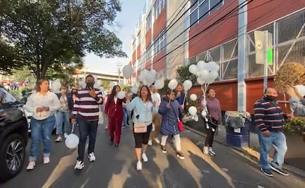 Caso Abner. Con caminata pacífica se manifiestan contra el regreso a clases en el Colegio Williams