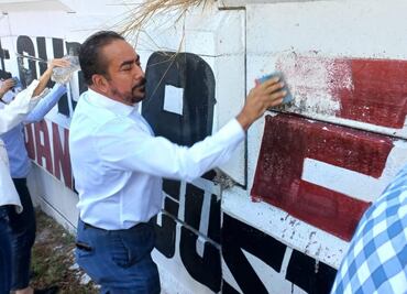 PAN presenta denuncias por pintas a favor de aspirantes morenistas en Puebla