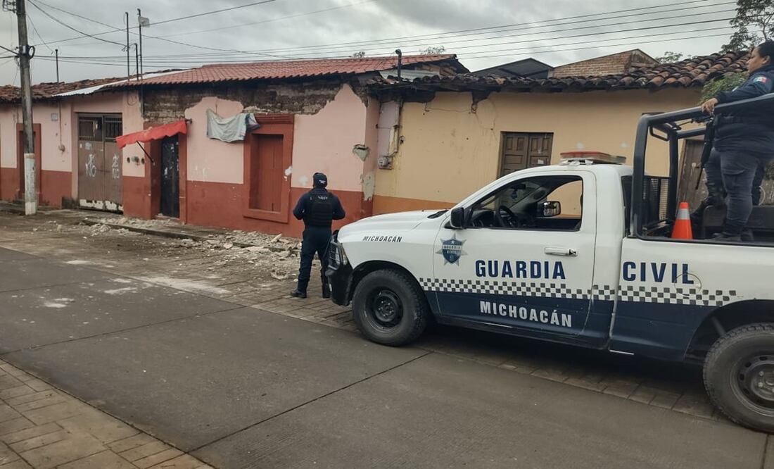 Afectaciones menores tras sismo de 6.1 en Michoacán; Coalcomán y Chinicuila reportan daños. Foto: Especial