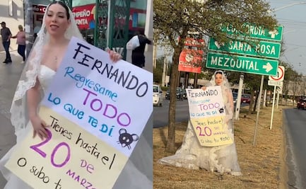 Tunden a organizador de bodas que estafó a novia en Monterrey; protesta de la joven se volvió viral