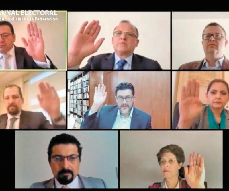 El pasado 14 de diciembre, en sesion virtual, la Sala Superior del TEPJF trató el tema de la paridad aprobado por el INE. Foto: ARCHIVO EL UNIVERSAL