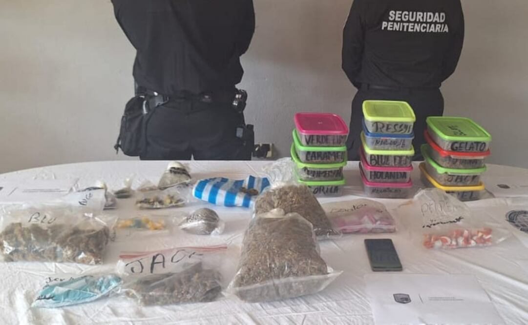 Policía penitencial encuentra droga en centro Centro de Reinserción Social (Cereso) varonil de Morelos (03/11/2024). Foto: Especial