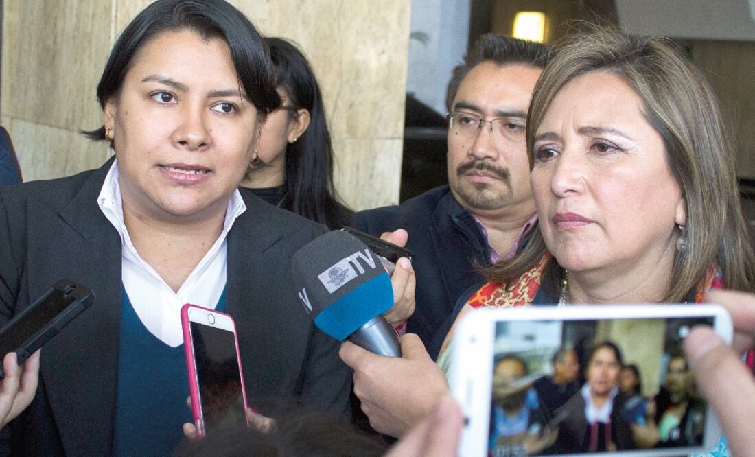 La ombudsperson Perla Gómez y la delegada de Miguel Hidalgo, Xóchitl Gálvez acordaron poner límites al uso de plataformas en internet (JENIFER NAVA. EL UNIVERSAL)