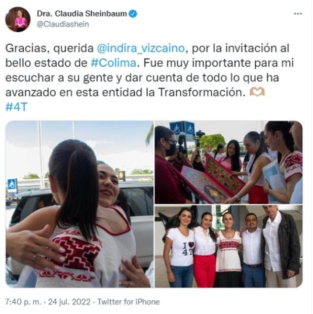 PRD acusa a Claudia Sheinbaum de "delincuente electoral confesa" 