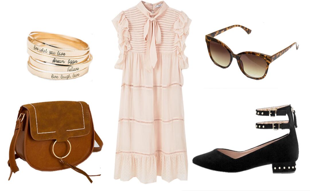 Bailarinas Stradivarius $719.00  Bolsa Pull&Bear $349.00  Lentes Bershka $199.00  Pulsera Bershka $139.00  Vestido Plisado Mango $769.00