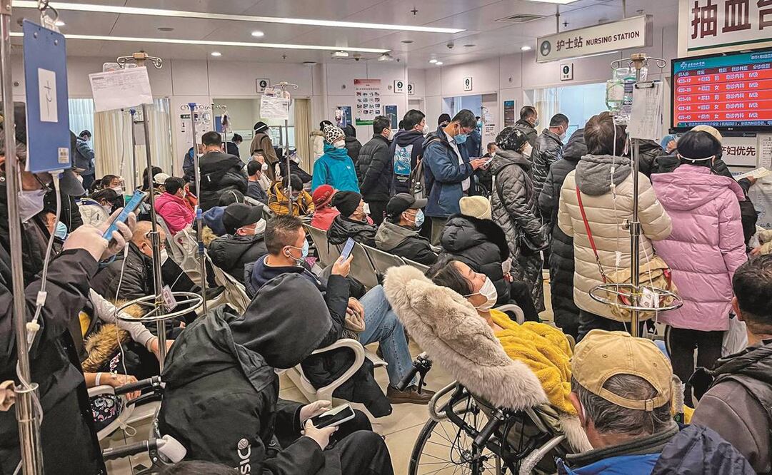 Pacientes en el departamento de emergencias de un hospital, en Beijing. Foto: Jade Gao/AFP