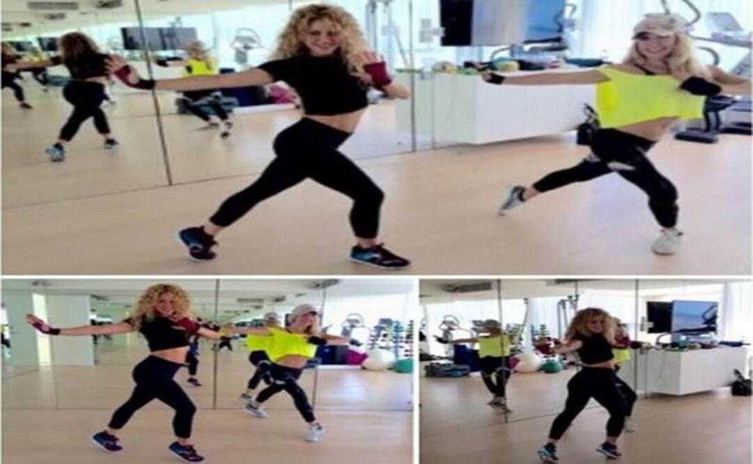 "Dancing and working with @theannakaiser today!!" Shakira wrote . (Photo: Instagram Shakira )